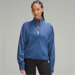 Lululemon Define Relaxed-Fit Jacket Luon Fabric Pitch Blue Size 6 Women’s